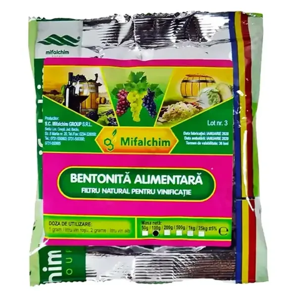 Bentonita Alimentara [0.2 kg]