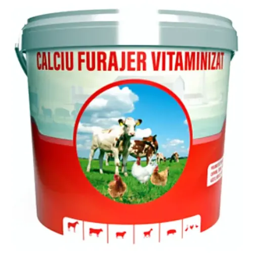 Calciu furajer vitaminizat pentru bovine, cabaline, ovine, pasari de curte, porc